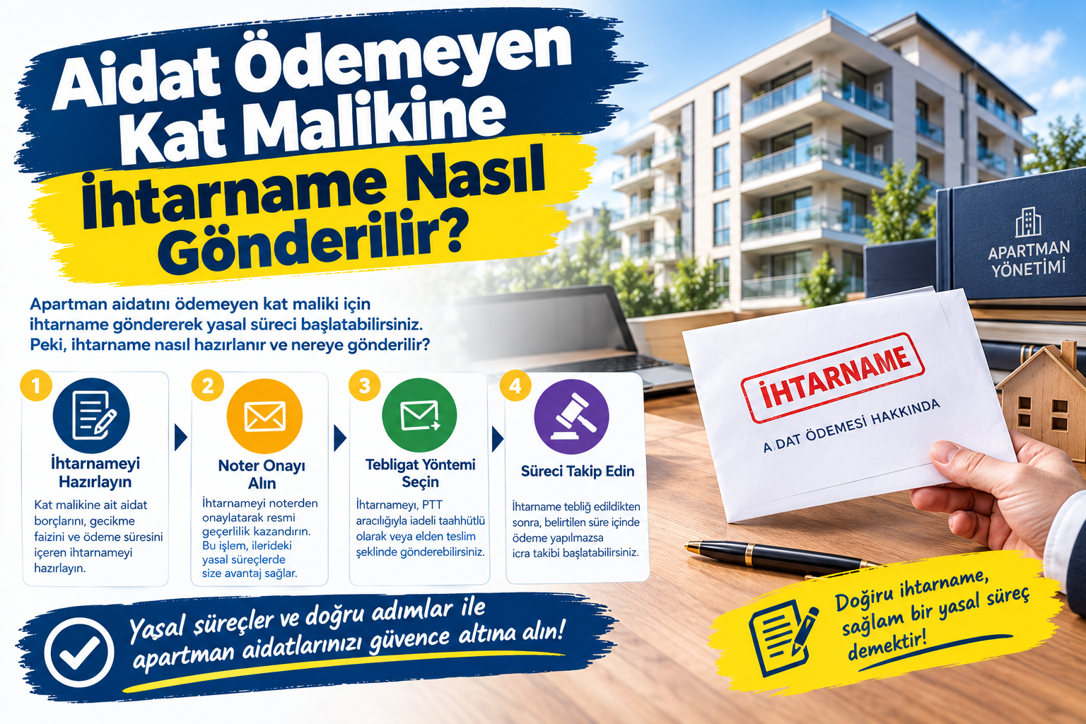 Aidat Ödemeyen Kat Malikine İhtarname Nasıl Gönderilir?