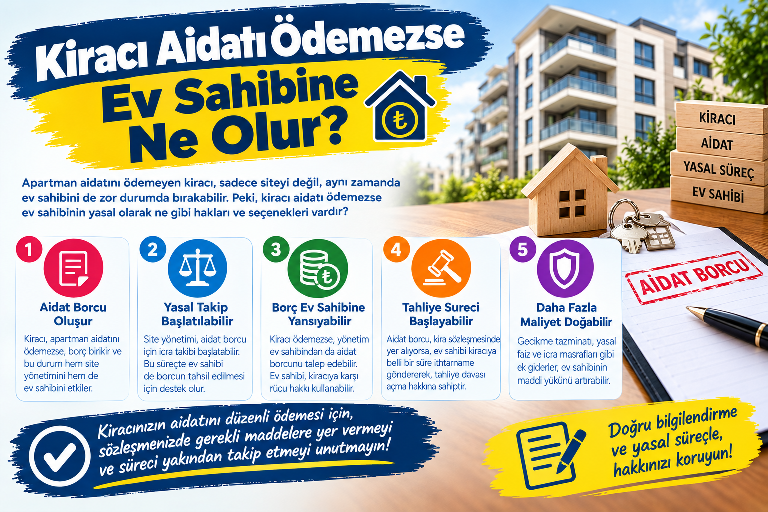 Kiracı Aidatı Ödemezse Ev Sahibine Ne Olur?