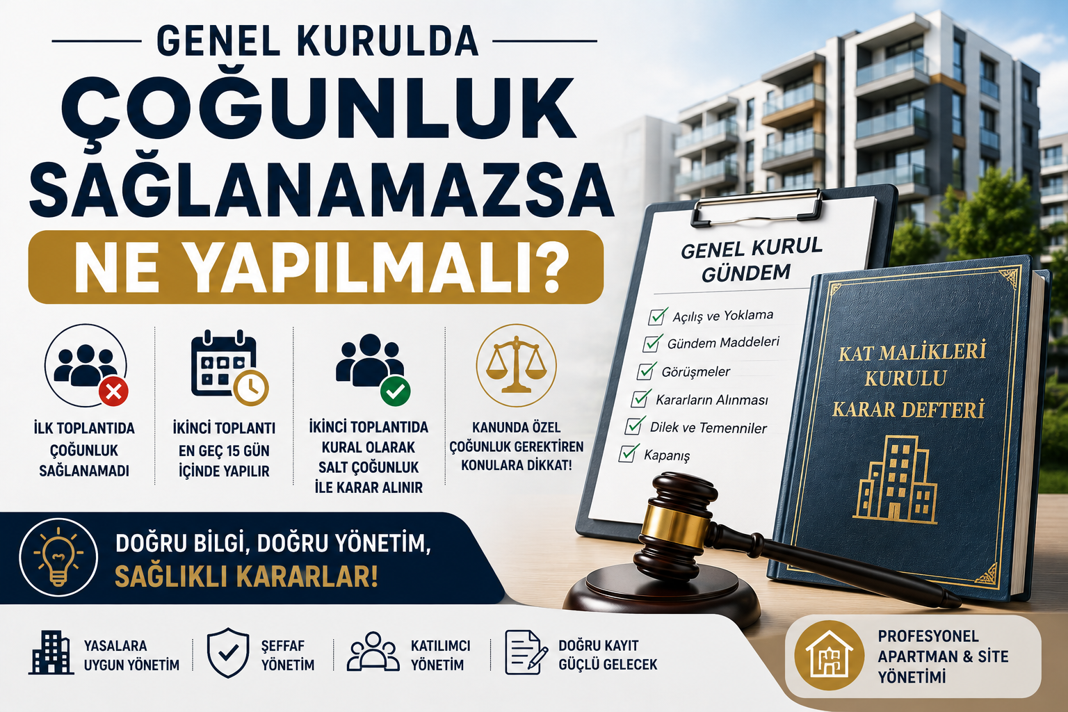Genel Kurulda Çoğunluk Sağlanamazsa Ne Yapılmalı?
