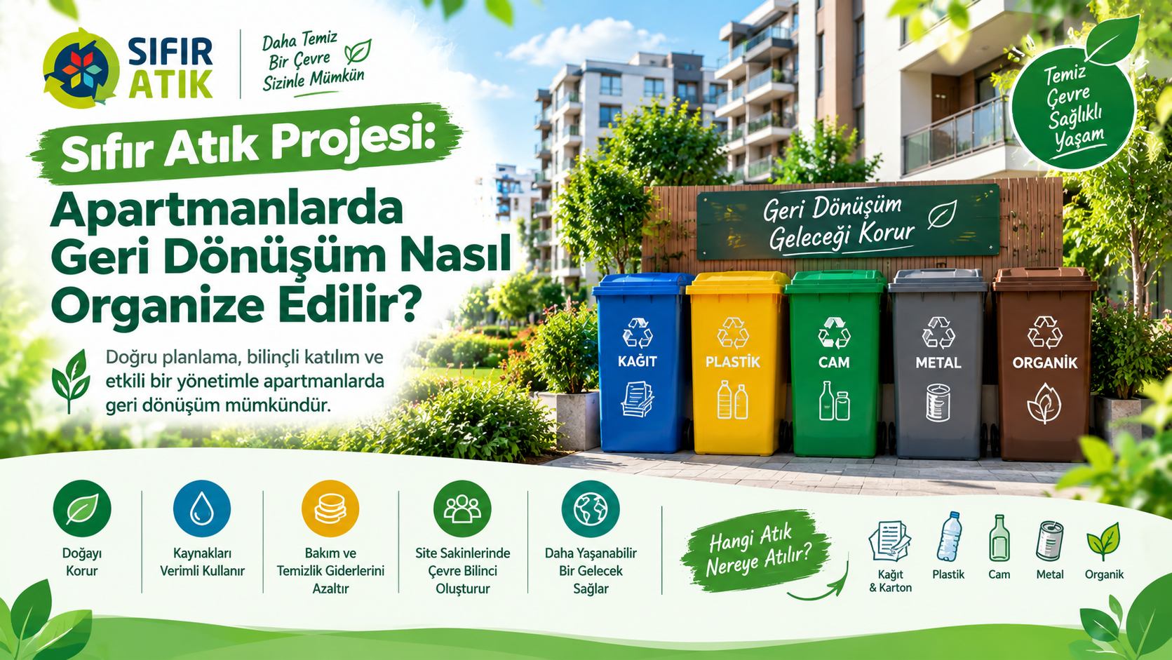 Sıfır Atık Projesi: Apartmanlarda Geri Dönüşüm Nasıl Organize Edilir?