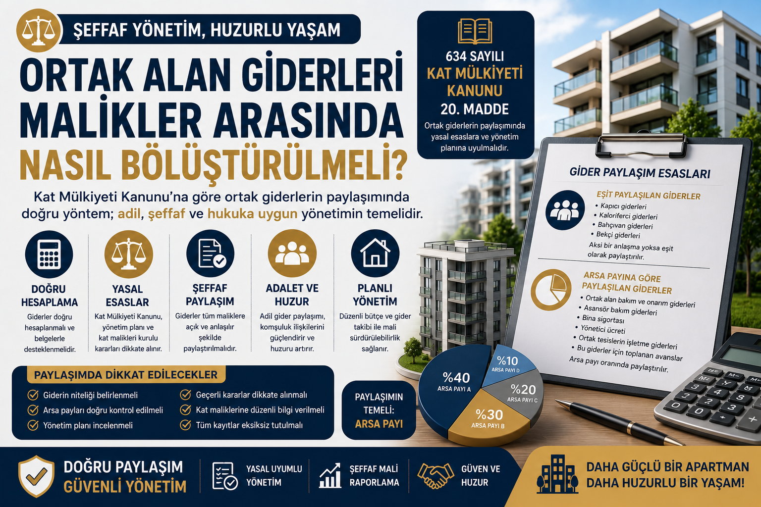 Ortak Alan Giderleri Malikler Arasında Nasıl Bölüştürülmeli?