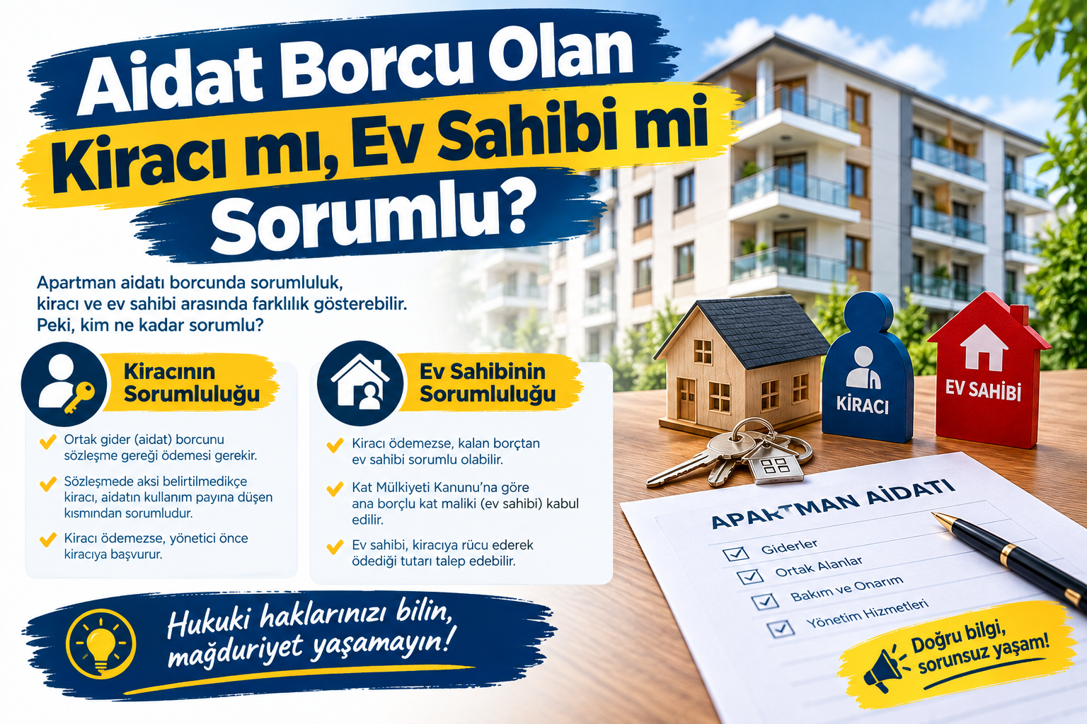 Aidat Borcu Olan Kiracı mı Ev Sahibi mi Sorumlu? 2026