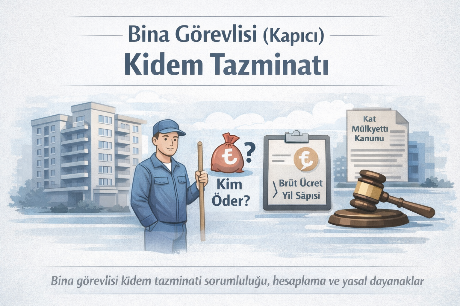 Bina görevlisi kapıcı kıdem tazminatı kim öder ve nasıl hesaplanır