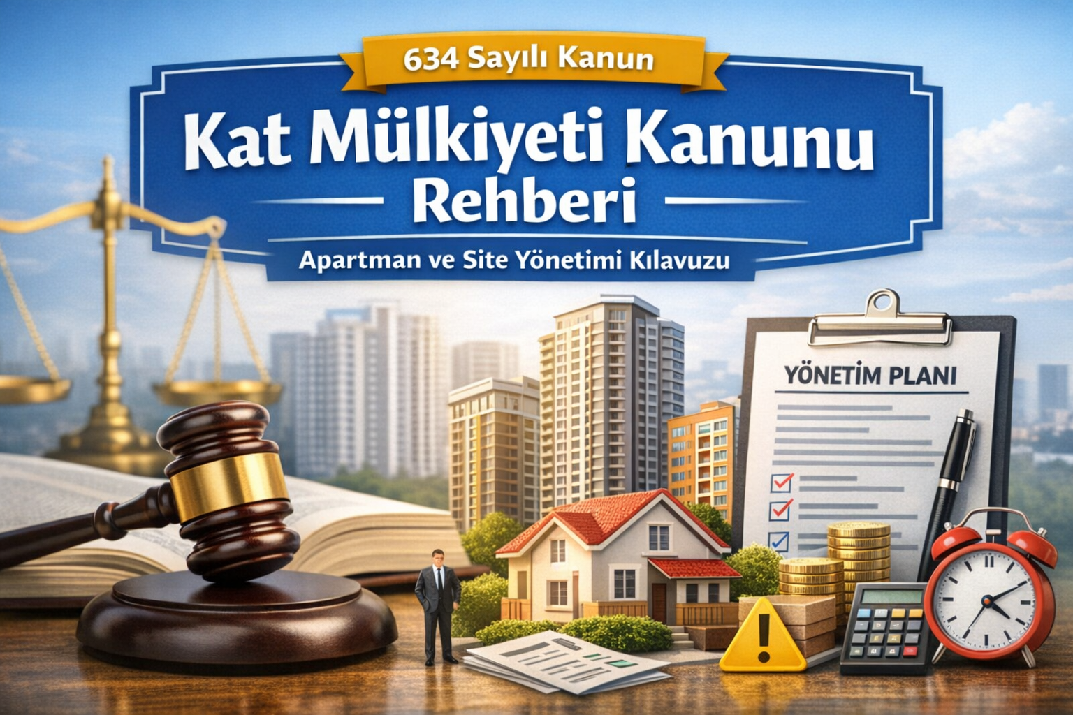 Kat Mülkiyeti Kanunu’na uygun bina ve site yönetimi rehberi kapak görseli