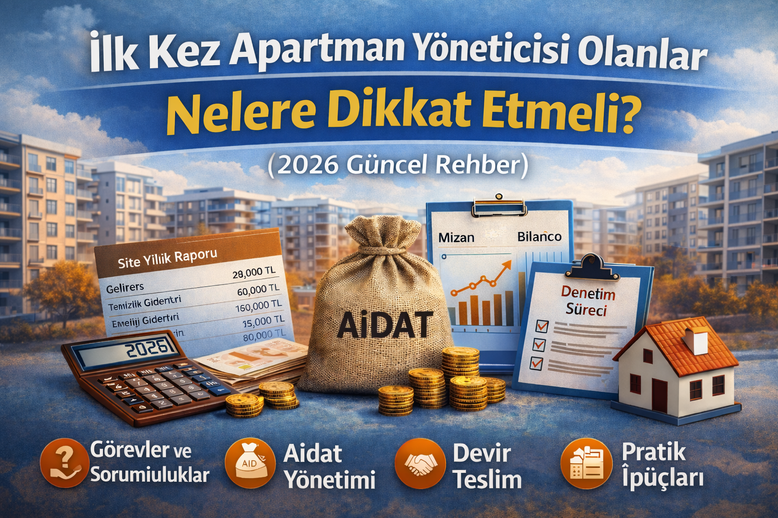 İlk kez apartman yöneticisi olanların dikkat etmesi gerekenler, aidat yönetimi ve apartman yönetim rehberi