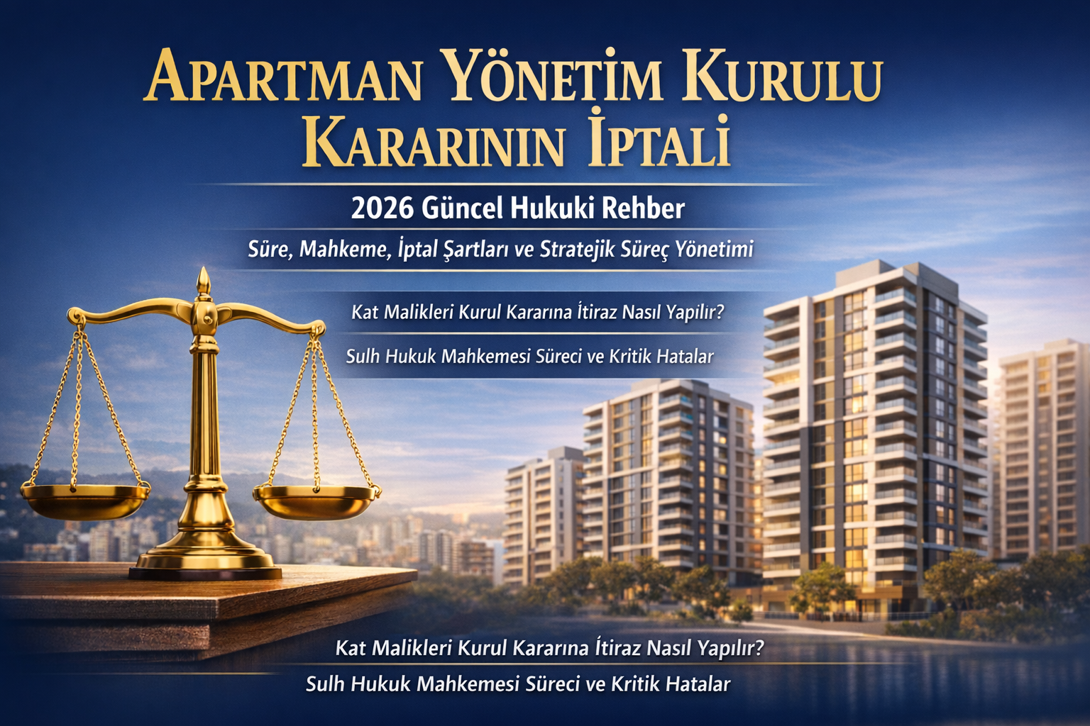 Apartman yönetim kurulu kararının iptali süreci ve sulh hukuk mahkemesi dava rehberi