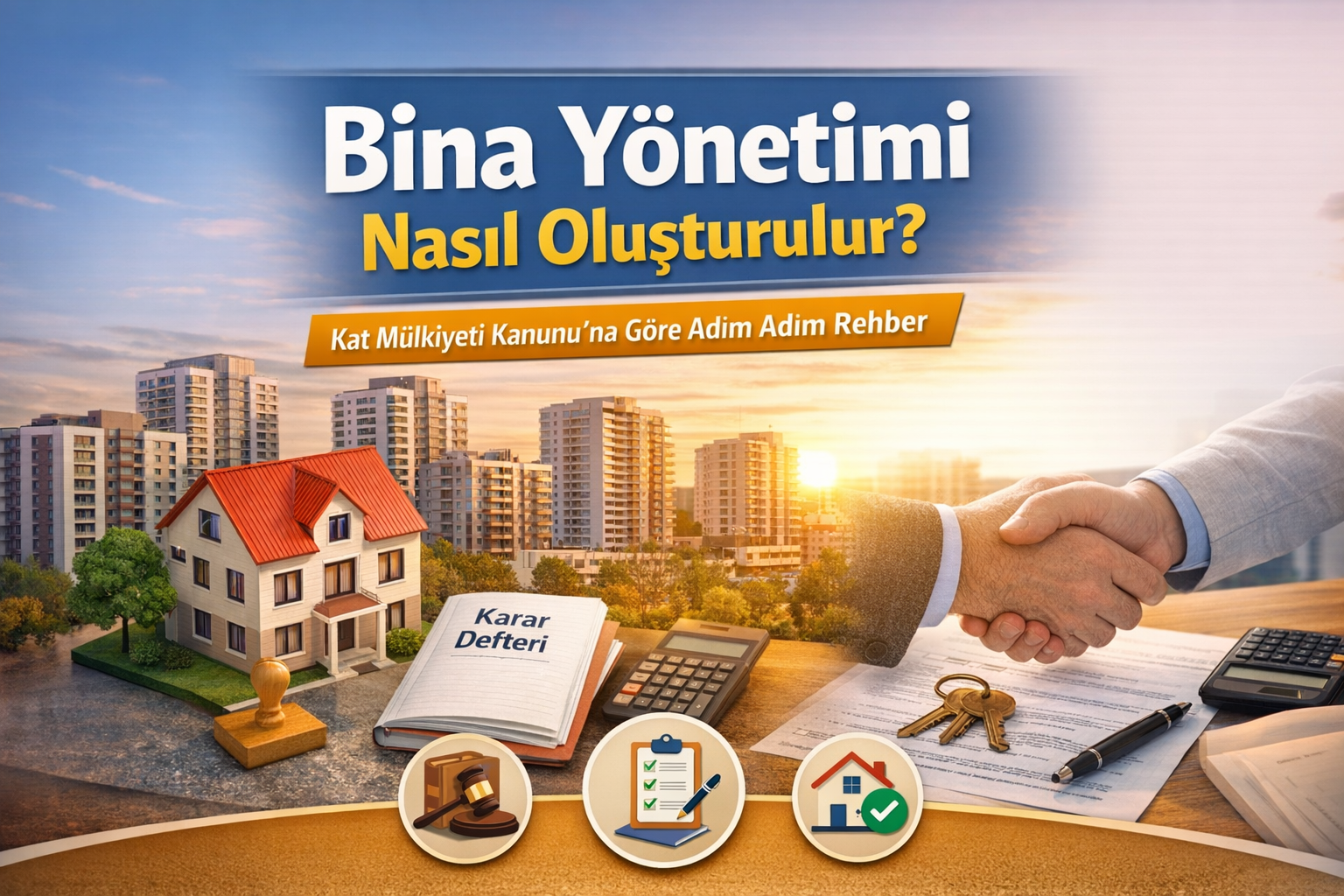 Kat Mülkiyeti Kanunu’na göre bina yönetimi nasıl oluşturulur adım adım rehber ve karar defteri işlemleri