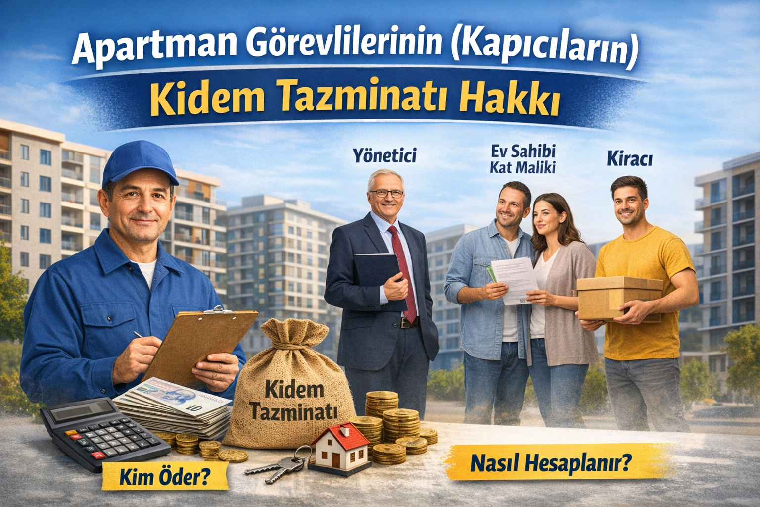 Kapıcı kıdem tazminatı nasıl hesaplanır ve apartman görevlisi kıdem tazminatını kim öder rehberi