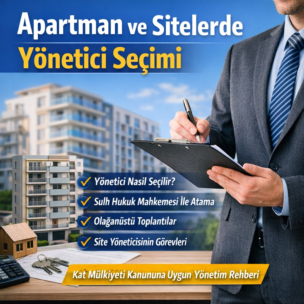 Apartman ve sitelerde yönetici seçimi süreci – Kat Mülkiyeti Kanunu’na göre yönetici belirleme ve site yöneticisinin görevleri