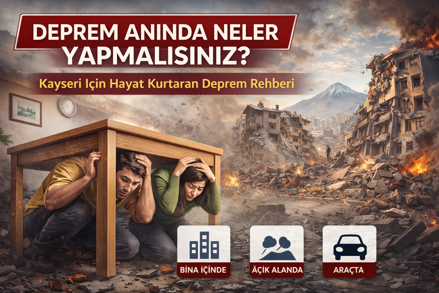 depremde ne yapılmalı
