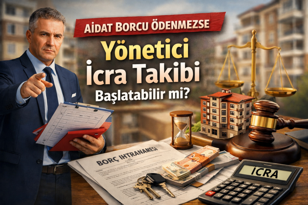 Aidat borcu ödenmezse bina yönetimi icra takibi başlatabilir mi Kat Mülkiyeti Kanunu açıklaması