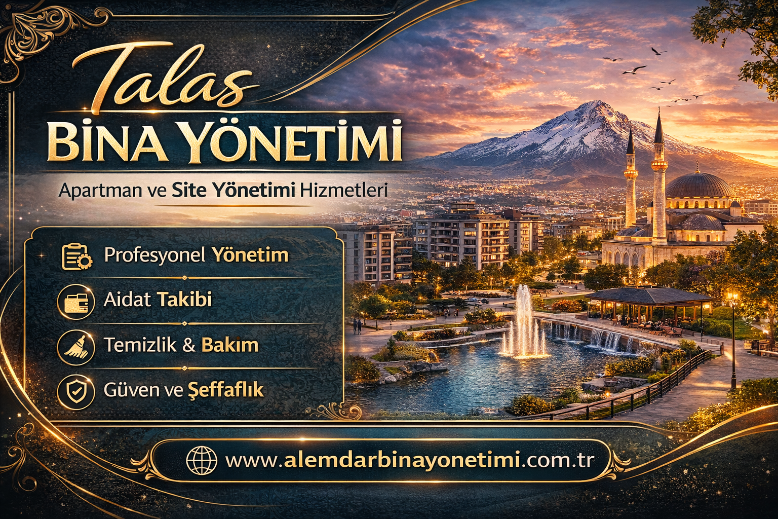 Talas bina yönetimi hizmetleri – Kayseri apartman ve site yönetimi profesyonel bina yönetimi hizmeti